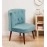 Milano Fabric Slipper Chair in Light Blue Colour