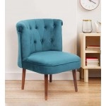 Milano Slipper Chair In Sea Blue Colour