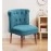Milano Slipper Chair In Sea Blue Colour