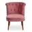 Milano Fabric Slipper Chair in Salmon Colour