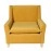 Alma Fabric Full Back Lounge Chair In Yellow Colour