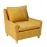 Alma Fabric Full Back Lounge Chair In Yellow Colour