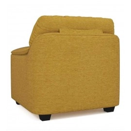 Croma Fabric 1 Seater Sofa in Yellow Colour