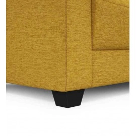 Croma Fabric 1 Seater Sofa in Yellow Colour