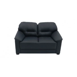 Croma Leatherette 2 Seater Sofa in Dark Blue Colour