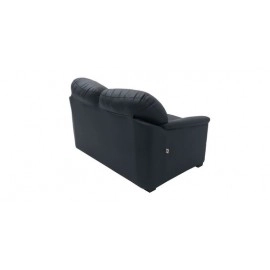 Croma Leatherette 2 Seater Sofa in Dark Blue Colour