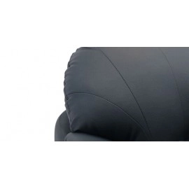 Croma Leatherette 2 Seater Sofa in Dark Blue Colour