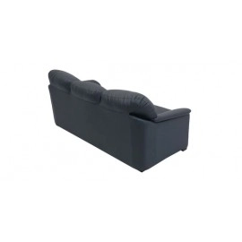 Croma Leatherette 3 Seater Sofa in Dark Blue Colour