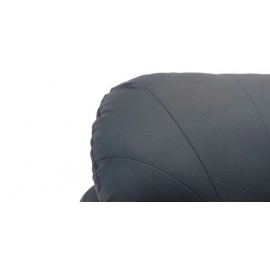 Croma Leatherette 3 Seater Sofa in Dark Blue Colour