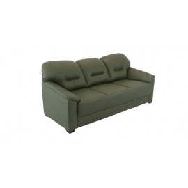 Croma Leatherette 3 Seater Sofa in Olive Green Colour