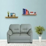 Croma Leatherette 2 Seater Sofa in Grey  Colour