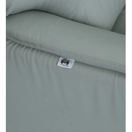 Croma Leatherette 1 Seater Sofa in Grey Colour