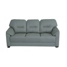 Croma Leatherette 3 Seater Sofa in Grey Colour