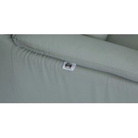 Croma Leatherette 3 Seater Sofa in Grey Colour