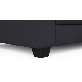 Croma Leatherette 2 Seater Sofa in Black Colour