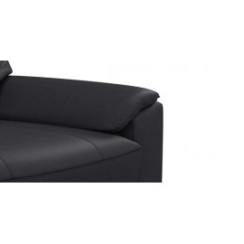 Croma Leatherette 2 Seater Sofa in Black Colour