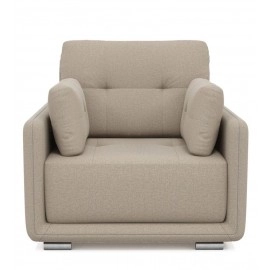 Cedar Fabric 1 Seater Sofa in Beige Colour