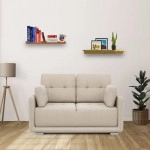 Cedar Fabric 2 Seater Sofa in Beige Colour
