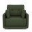 Cedar Leatherette 1 Seater Sofa in Olive Colour