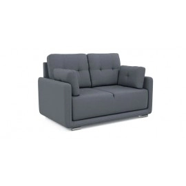 Cedar Leatherette 2 Seater Sofa in Grey Colour