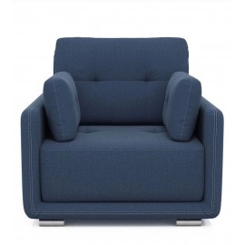 Cedar Fabric 1 Seater Sofa in Blue Colour