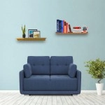 Cedar Fabric 2 Seater Sofa in Blue Colour