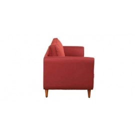 Valerie Fabric 3 Seater Sofa In Garnet Red Colour