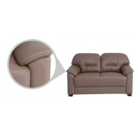 Croma Leatherette 2 Seater Sofa in Tan Brown Colour