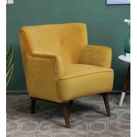 Carlito Lounge Chair in Yellow Colour