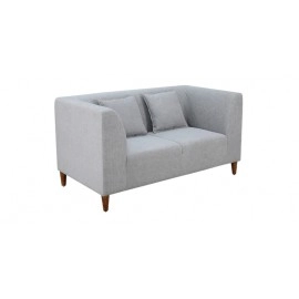 Armando Fabric 2 Seater Sofa In Ash Grey Colour