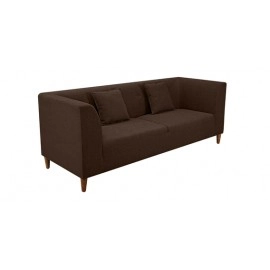 Armando Fabric 3 Seater Sofa In Brown Colour