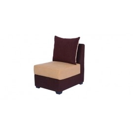 Jordan Fabric LHS Sectional Sofa in Beige & Brown Colour