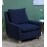 Alma Fabric Full Back Lounge Chair In Blue Colour