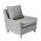 Alma Fabric Full Back Lounge Chair In Ash Grey Colour