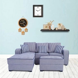 Alex Fabric RHS Sectional Sofa in Grey Colour