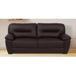 Napa Leatherette 3 Seater Sofa in Brown Colour