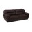 Napa Leatherette 3 Seater Sofa in Brown Colour