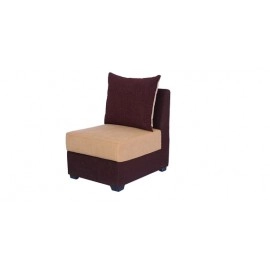 Jordan Fabric RHS Sectional Sofa in Beige & Brown Colour