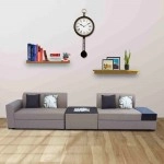 Nanaimo Fabric Corner Sofa in Brown Colour