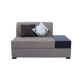 Nanaimo Fabric Corner Sofa in Brown Colour