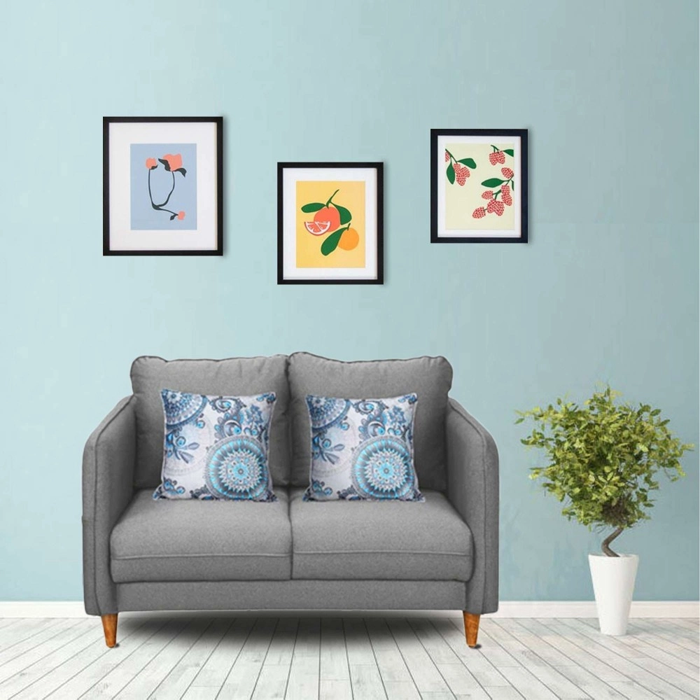 Amelio Velvet 2 Seater Sofa In Charcoal Grey Colour