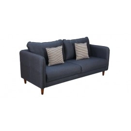 Amelio Fabric 3 Seater Sofa In Blue Colour