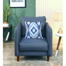 Amelio 1 Seater Sofa In Denim Blue Colour