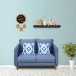 Amelio Velvet 2 Seater Sofa In Denim Blue Colour