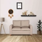 Faye 2 Seater Sofa in Brown Colour