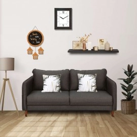 Amelio 3 Seater Sofa in Brown Colour