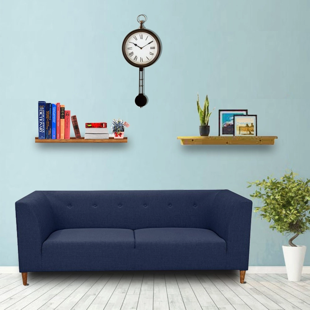 Armando 3 Seater Sofa in Navy Blue Colour