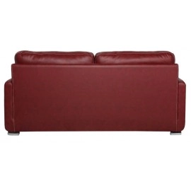 Cedar Leatherette 3 Seater Sofa in Cherry Brown Colour