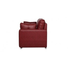Cedar Leatherette 2 Seater Sofa in Cherry Brown Colour