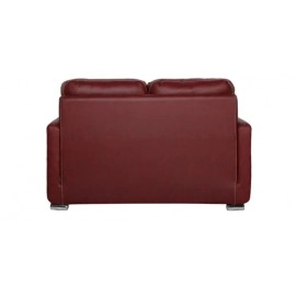 Cedar Leatherette 2 Seater Sofa in Cherry Brown Colour